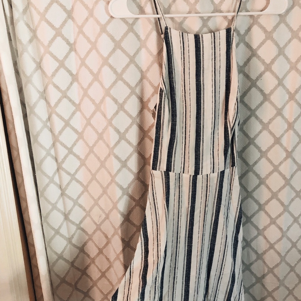 Hollister Blue and White Stripes Dress